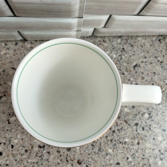 Retired MERRY CHRISTMAS Tall Footed Cappuccino Mug - Picture 7 of 13